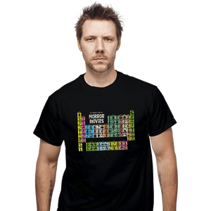 Secret_Shirts T-Shirts, Unisex / Small / Black Periodic Table Of Horror