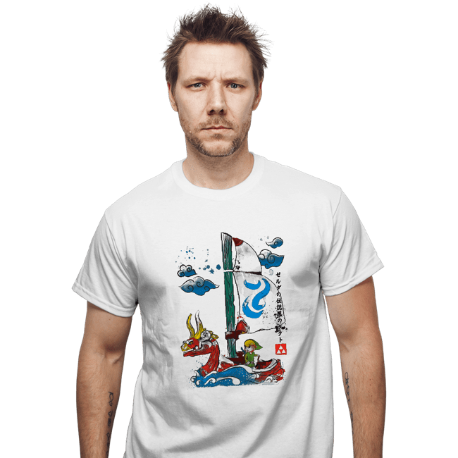 Secret_Shirts T-Shirts, Unisex / Small / White Sailor With The Wind