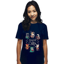 Load image into Gallery viewer, Secret_Shirts T-Shirts, Unisex / Small / Navy Dungeon Cats 2nd Edition
