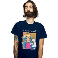 Load image into Gallery viewer, Shirts T-Shirts, Unisex / Small / Navy Save Myself
