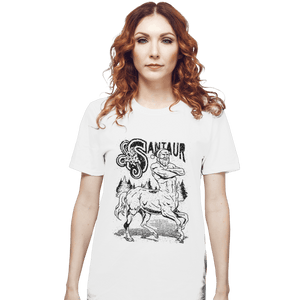 Shirts T-Shirts, Unisex / Small / White Santaur