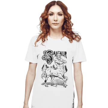 Shirts T-Shirts, Unisex / Small / White Santaur