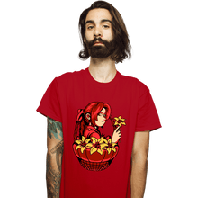 Load image into Gallery viewer, Shirts T-Shirts, Unisex / Small / Red Flower Girl
