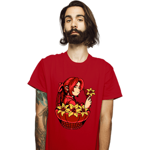 Shirts T-Shirts, Unisex / Small / Red Flower Girl