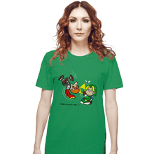 Load image into Gallery viewer, Secret_Shirts T-Shirts, Unisex / Small / Irish Green Triforce Gag
