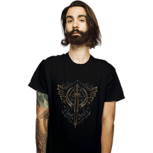 Load image into Gallery viewer, Secret_Shirts T-Shirts, Unisex / Small / Black The Hero Sword
