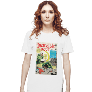 Shirts T-Shirts, Unisex / Small / White The Incredible 4