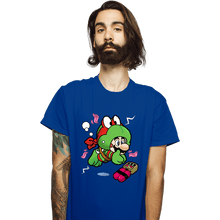 Load image into Gallery viewer, Shirts T-Shirts, Unisex / Small / Royal Blue Super Raph Suit
