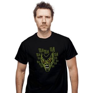 Shirts T-Shirts, Unisex / Small / Black Neon Green Goblin