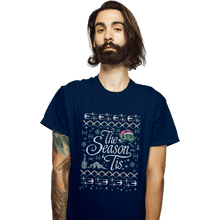 Load image into Gallery viewer, Shirts T-Shirts, Unisex / Small / Navy The Season &#39;Tis
