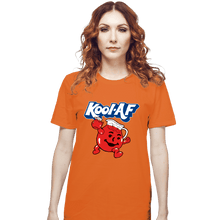 Load image into Gallery viewer, Shirts T-Shirts, Unisex / Small / Orange Kool AF Man
