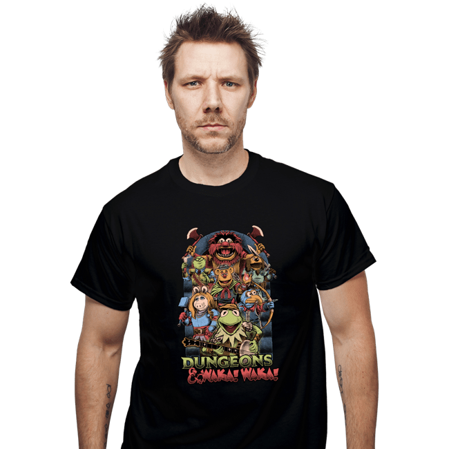 Secret_Shirts T-Shirts, Unisex / Small / Black Dungeons And Waka Waka!