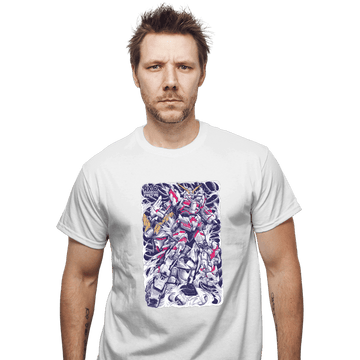 Secret_Shirts T-Shirts, Unisex / Small / White Gundam Unicorn