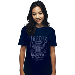 Daily_Deal_Shirts T-Shirts, Unisex / Small / Navy Tardis Garage