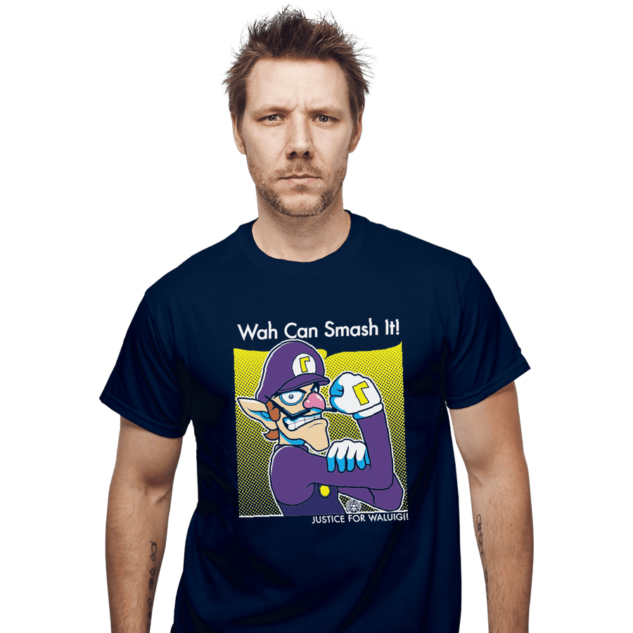 Shirts T-Shirts, Unisex / Small / Navy Wah Can Smash It!
