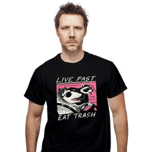 Load image into Gallery viewer, Secret_Shirts T-Shirts, Unisex / Small / Black Live Fast Eat Trash
