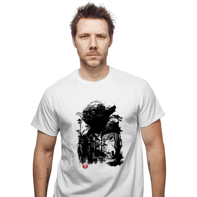 Daily_Deal_Shirts T-Shirts, Unisex / Small / White The Master In The Swamp Sumi-e
