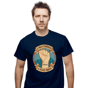 Shirts T-Shirts, Unisex / Small / Navy A Man Chooses A Slave Obeys