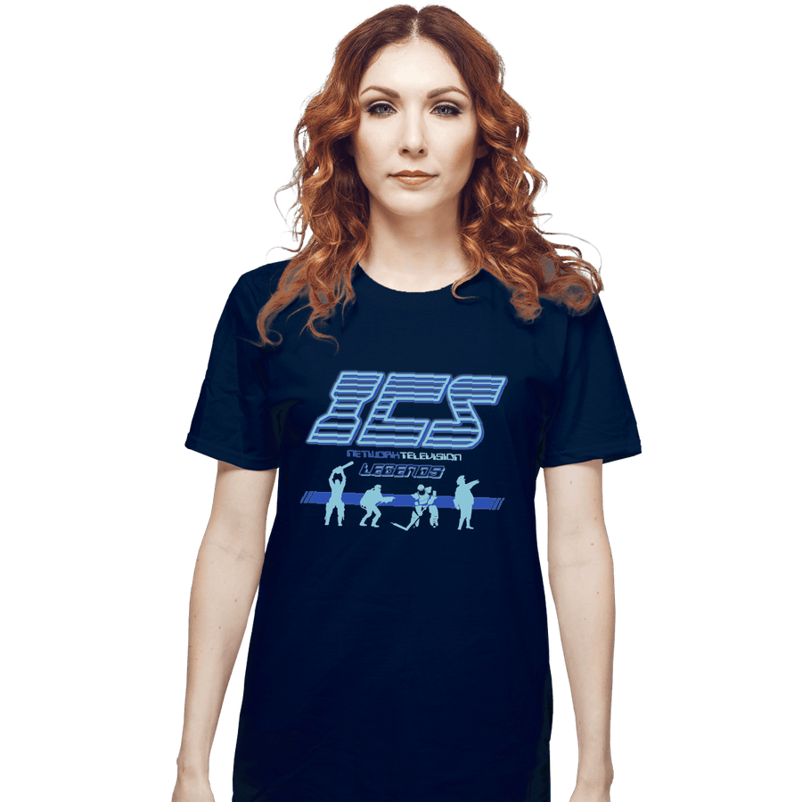 Shirts T-Shirts, Unisex / Small / Navy Running Man ICS Legends