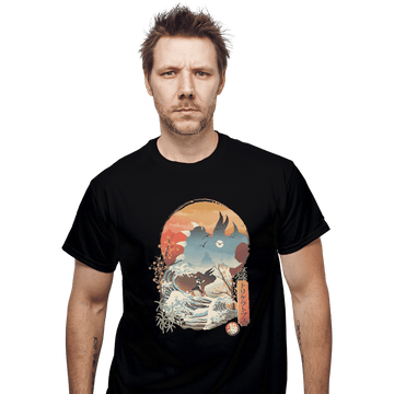 Shirts T-Shirts, Unisex / Small / Black Blue Ranger Ukiyoe