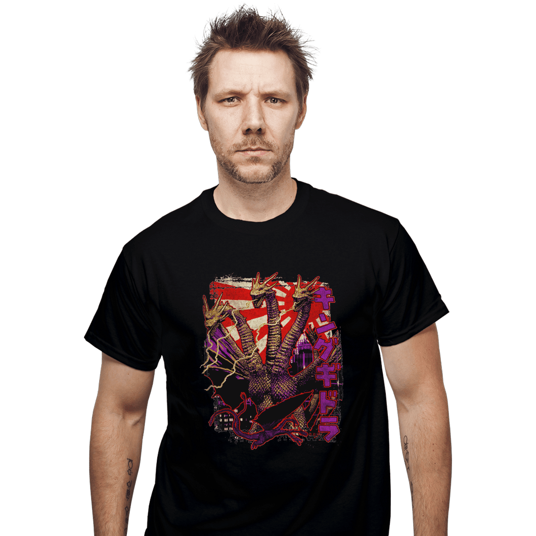 Shirts T-Shirts, Unisex / Small / Black Pop Ghidorah