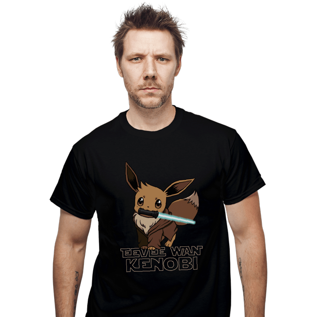 Secret_Shirts T-Shirts, Unisex / Small / Black Eevee Wan Kenobi Secret Sale