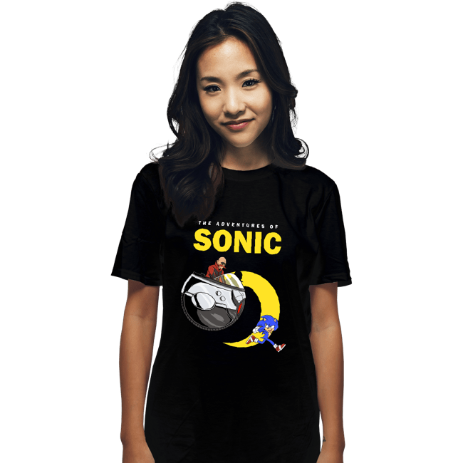 Secret_Shirts T-Shirts, Unisex / Small / Black Adventures Of Sonic