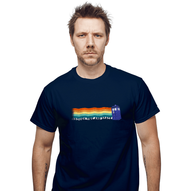 Secret_Shirts T-Shirts, Unisex / Small / Navy Through Time And Space