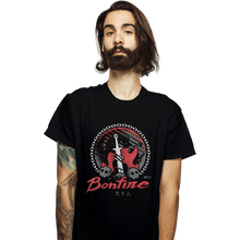 Load image into Gallery viewer, Shirts T-Shirts, Unisex / Small / Black Bonfire Moonlight
