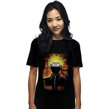 Shirts T-Shirts, Unisex / Small / Black Glitch Naruto