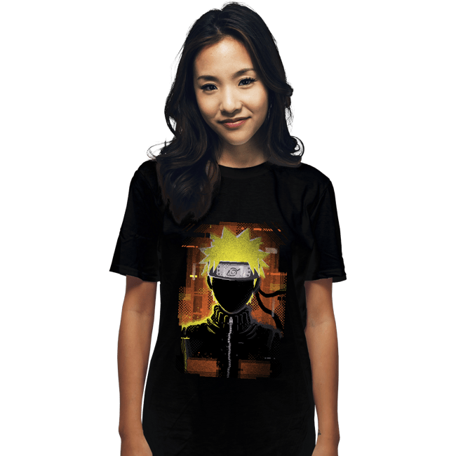 Shirts T-Shirts, Unisex / Small / Black Glitch Naruto