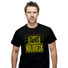 Load image into Gallery viewer, Secret_Shirts T-Shirts, Unisex / Small / Black What Happens On The Holodeck
