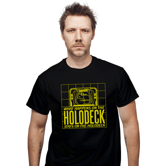 Secret_Shirts T-Shirts, Unisex / Small / Black What Happens On The Holodeck