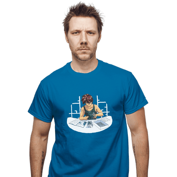 Shirts T-Shirts, Unisex / Small / Sapphire Robot Builder