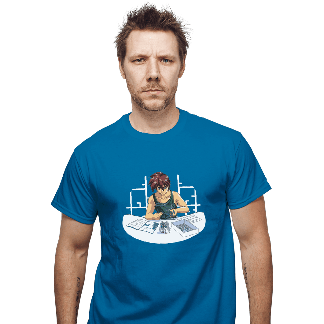 Shirts T-Shirts, Unisex / Small / Sapphire Robot Builder