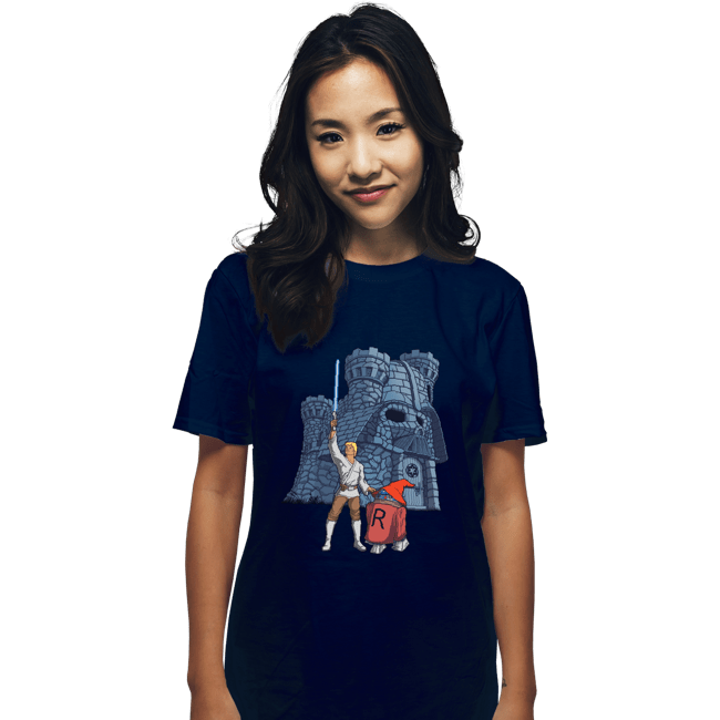 Daily_Deal_Shirts T-Shirts, Unisex / Small / Navy Darthskull Castle