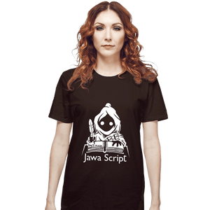 Shirts T-Shirts, Unisex / Small / Dark Chocolate Jawa Script