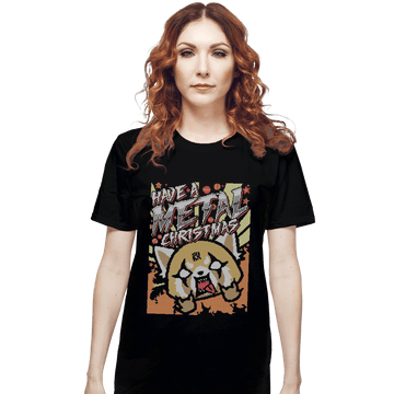 Shirts T-Shirts, Unisex / Small / Black Have A Metal Christmas