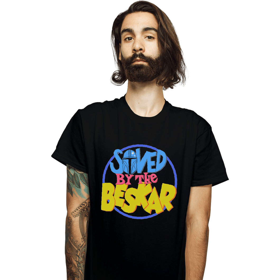Shirts T-Shirts, Unisex / Small / Black Saved By The Beskar