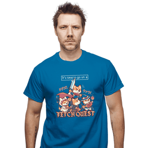 Shirts T-Shirts, Unisex / Small / Sapphire It's Time To Go On A Fetch Quest