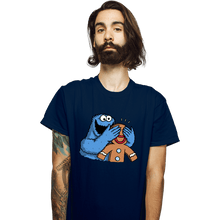Load image into Gallery viewer, Secret_Shirts T-Shirts, Unisex / Small / Navy Monstrous Surprise
