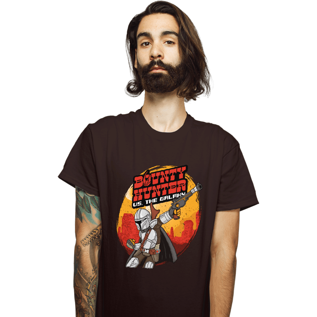 Secret_Shirts T-Shirts, Unisex / Small / Dark Chocolate Bounty Hunter VS The Galaxy