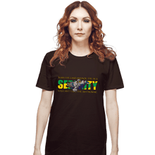 Load image into Gallery viewer, Secret_Shirts T-Shirts, Unisex / Small / Dark Chocolate Serenity Flag
