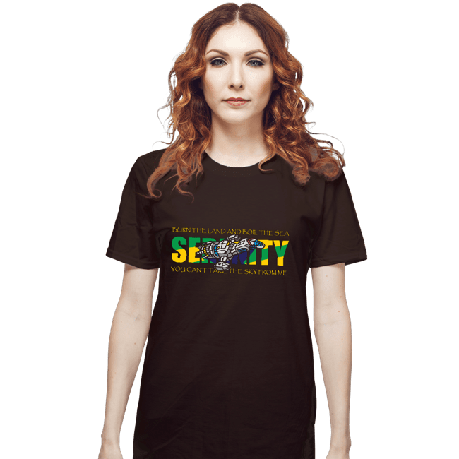 Secret_Shirts T-Shirts, Unisex / Small / Dark Chocolate Serenity Flag