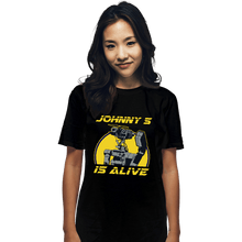 Load image into Gallery viewer, Secret_Shirts T-Shirts, Unisex / Small / Black Johnny 5 Alive
