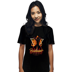 Shirts T-Shirts, Unisex / Small / Black Retro Firebender