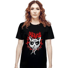 Load image into Gallery viewer, Shirts T-Shirts, Unisex / Small / Black Black Metal Cat
