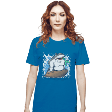 Shirts T-Shirts, Unisex / Small / Sapphire The Little Shark