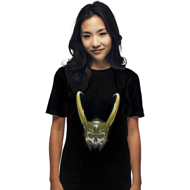 Shirts T-Shirts, Unisex / Small / Black Loki Skull
