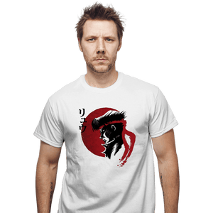 Shirts T-Shirts, Unisex / Small / White Red Sun Fighter